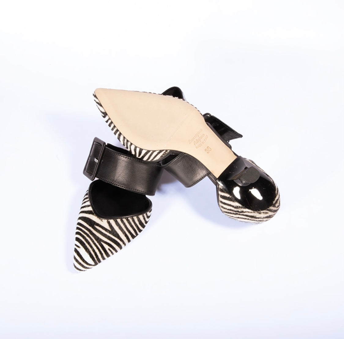 SHANA ST-471 ZEBRA BI/NE+PELLE NERA