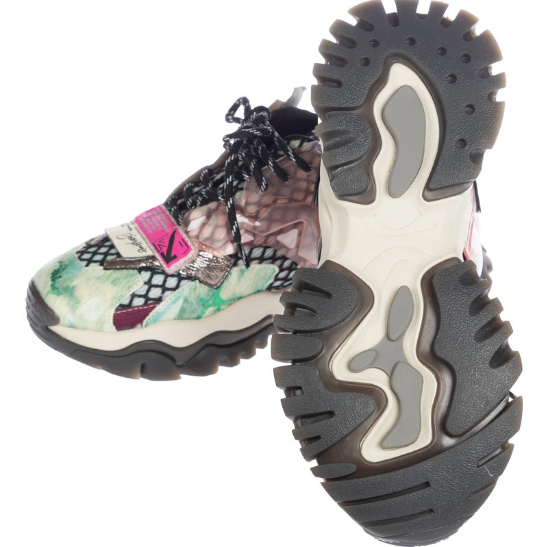JOIA PARIS F033-8407 COLOUR AQUE GREEN/DARK SALMON/BLACK