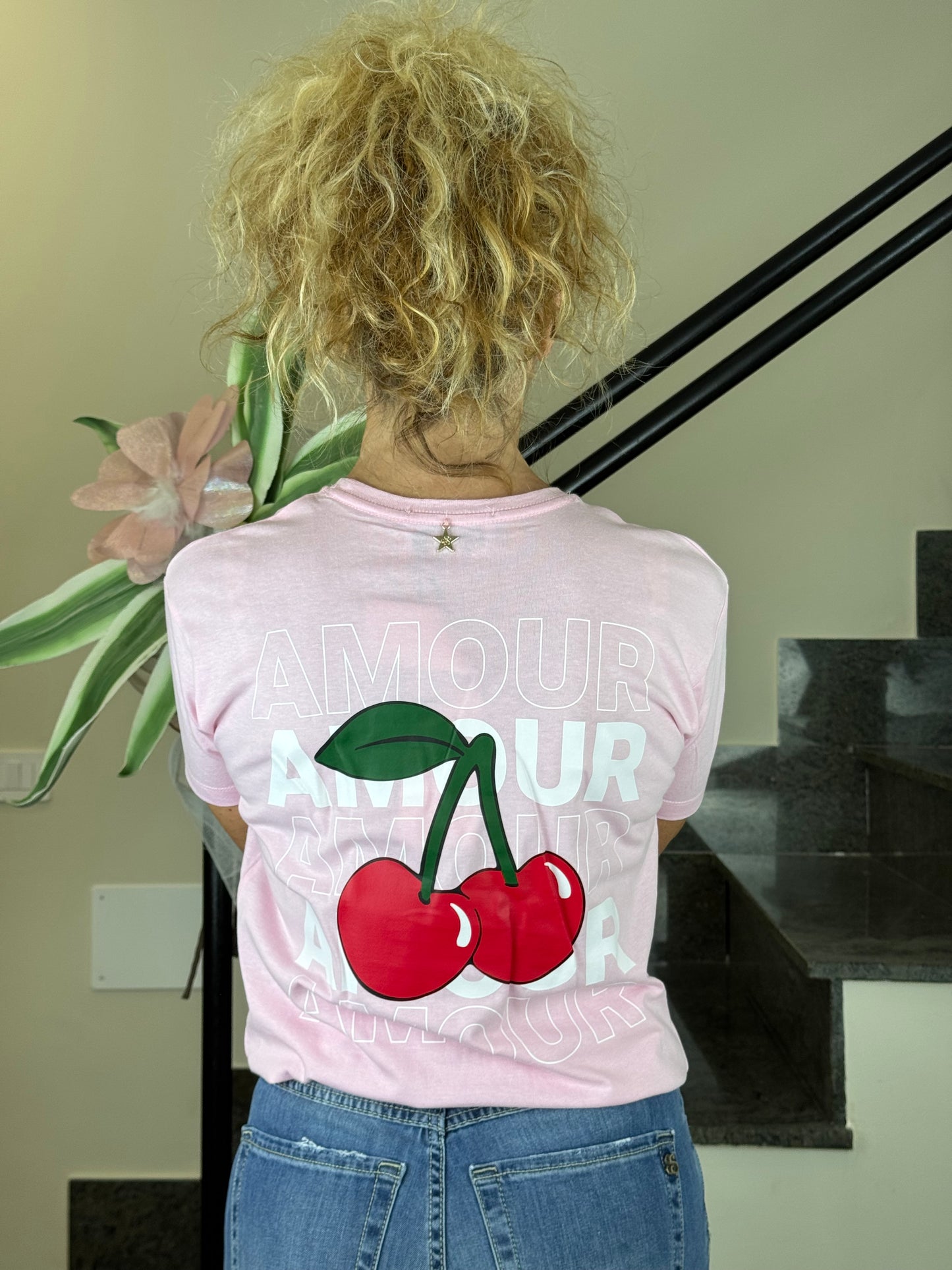T-shirt Souvenir rosa