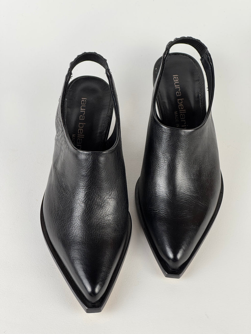 Sabot Pelle Nero-Laura Bellariva