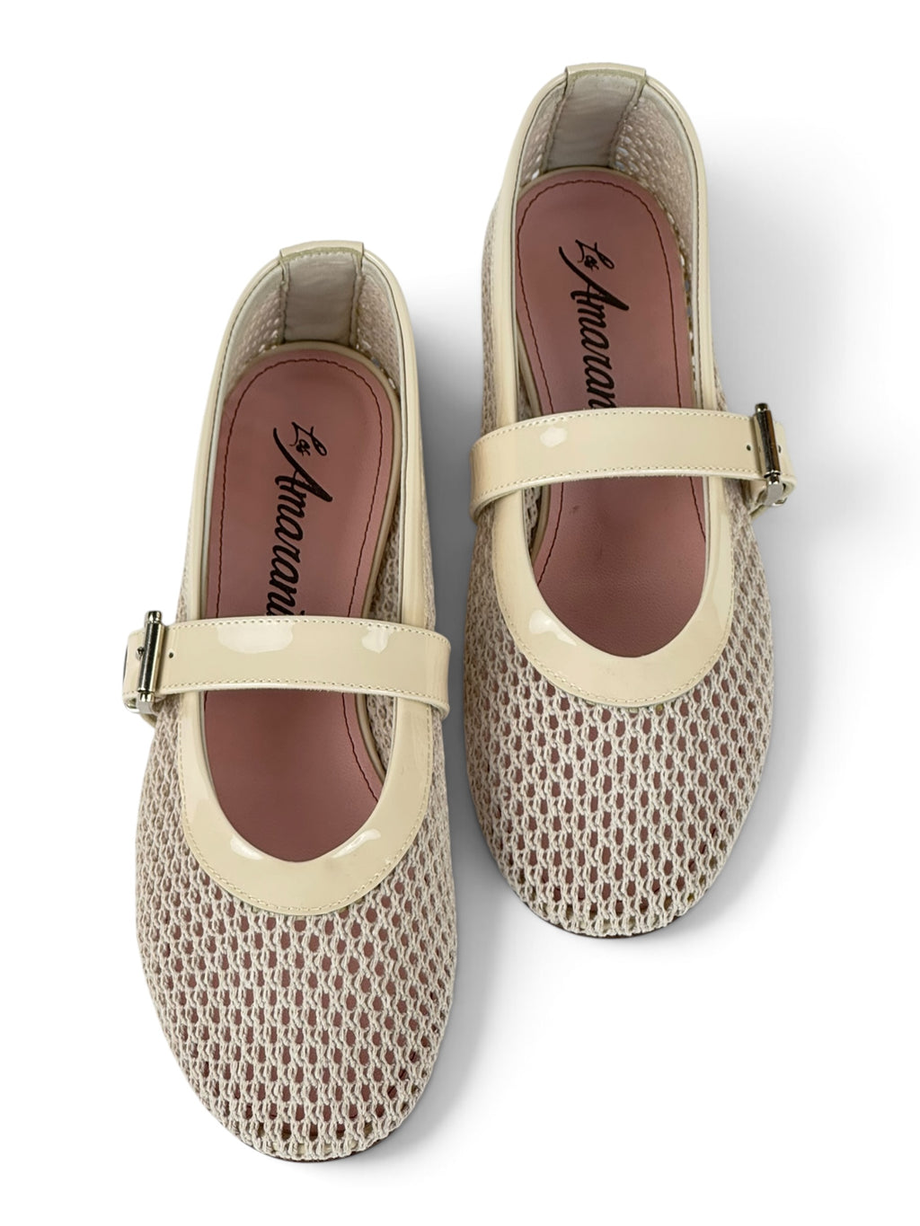 Ballerina Traforata Beige in Rete