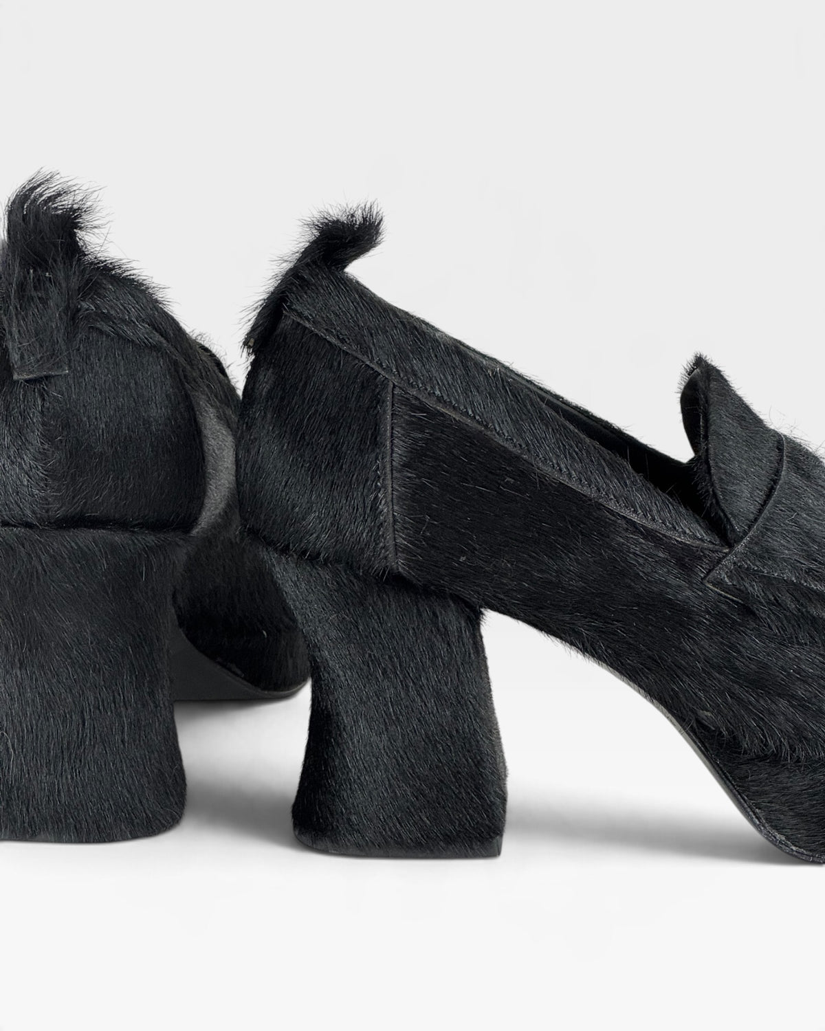 Mocassino donna in cavallino nero – foto 5 di 5 – Vaccarelli
