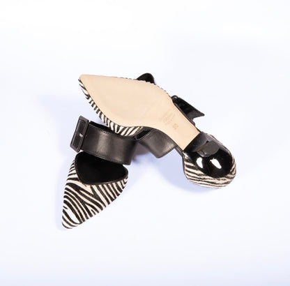 SHANA ST-471 ZEBRA BI/NE+PELLE NERA