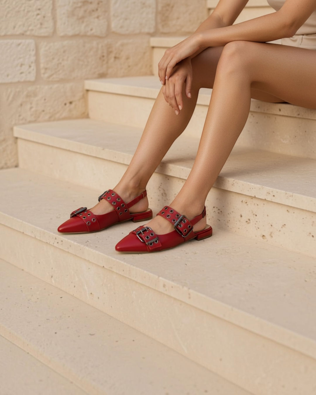 Ballerina Slingback Rossa