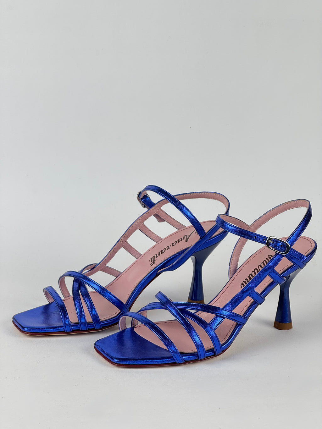 Décolleté Laminato Blu-Les Amaranti