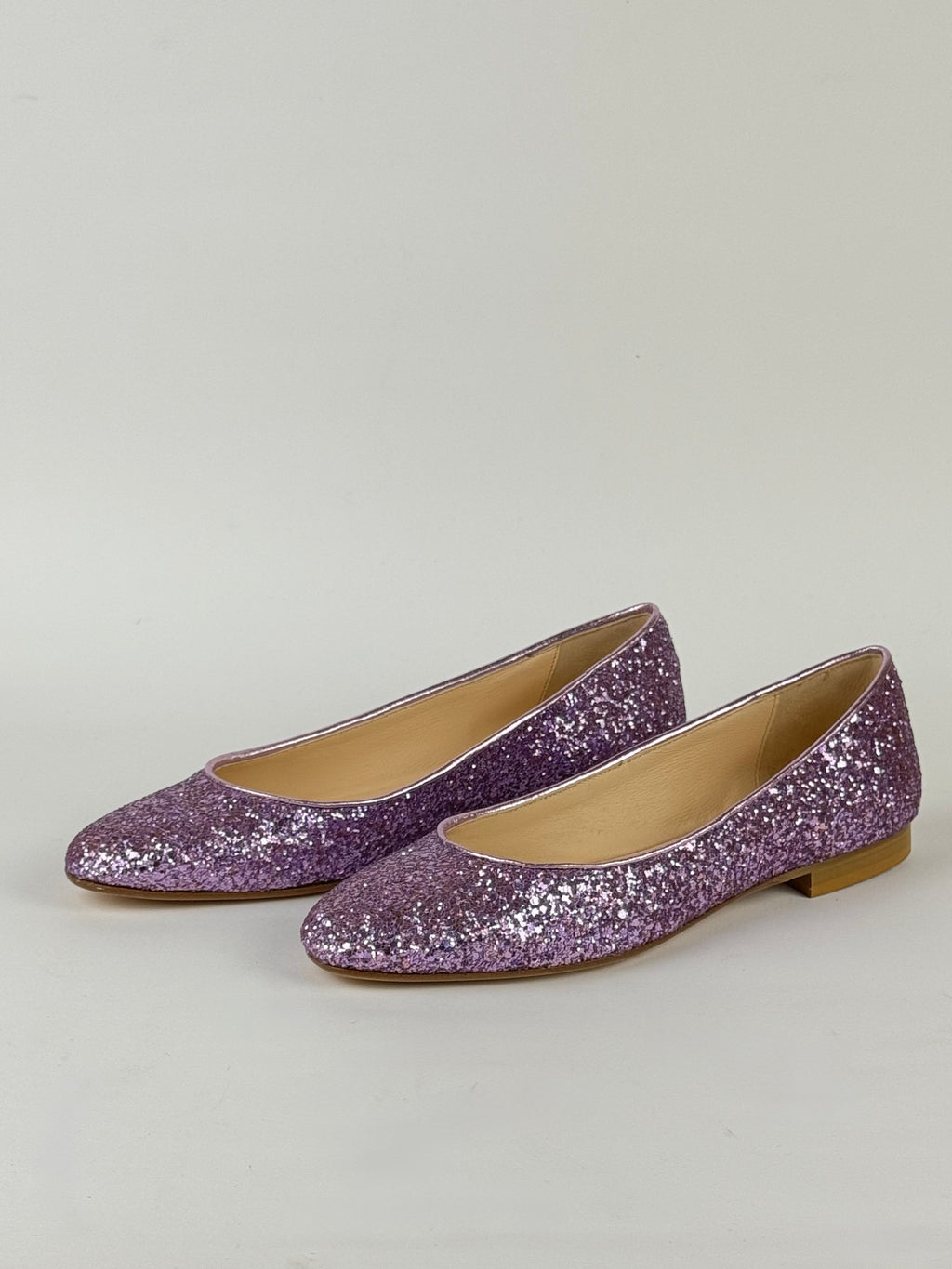 Ballerina Tessuto Glitterato Lilla-Prosperine