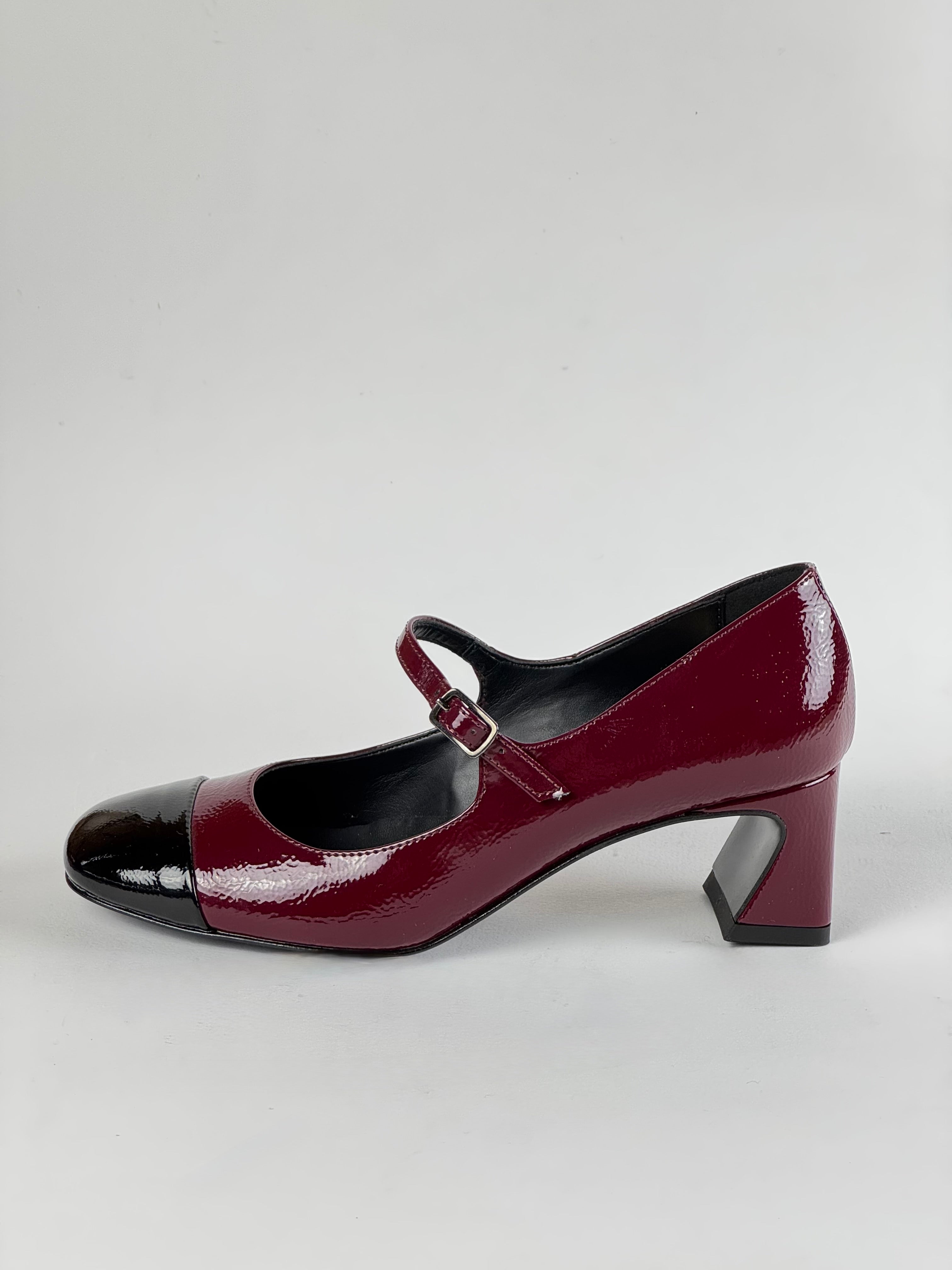 Mary Jane bordeaux e nera