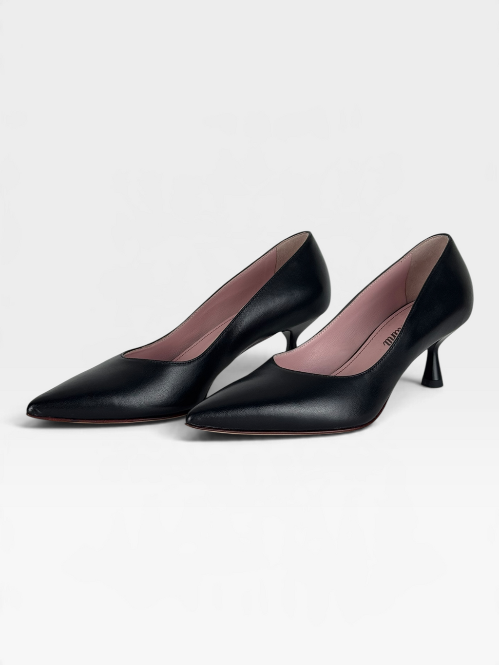 Décolleté in pelle nera con tacco 5 cm – foto 2 di 4 – Vaccarelli