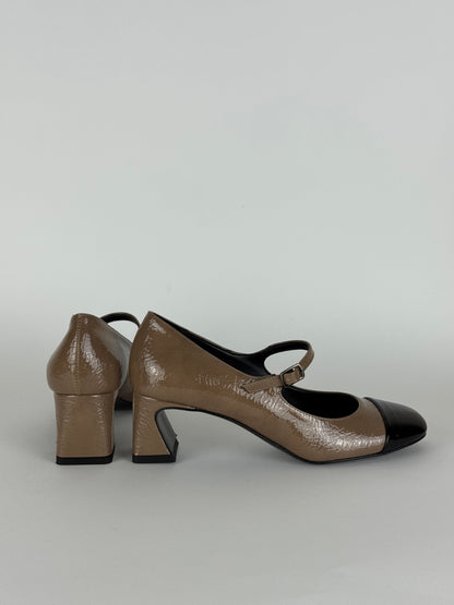 Mary Jane beige e nera