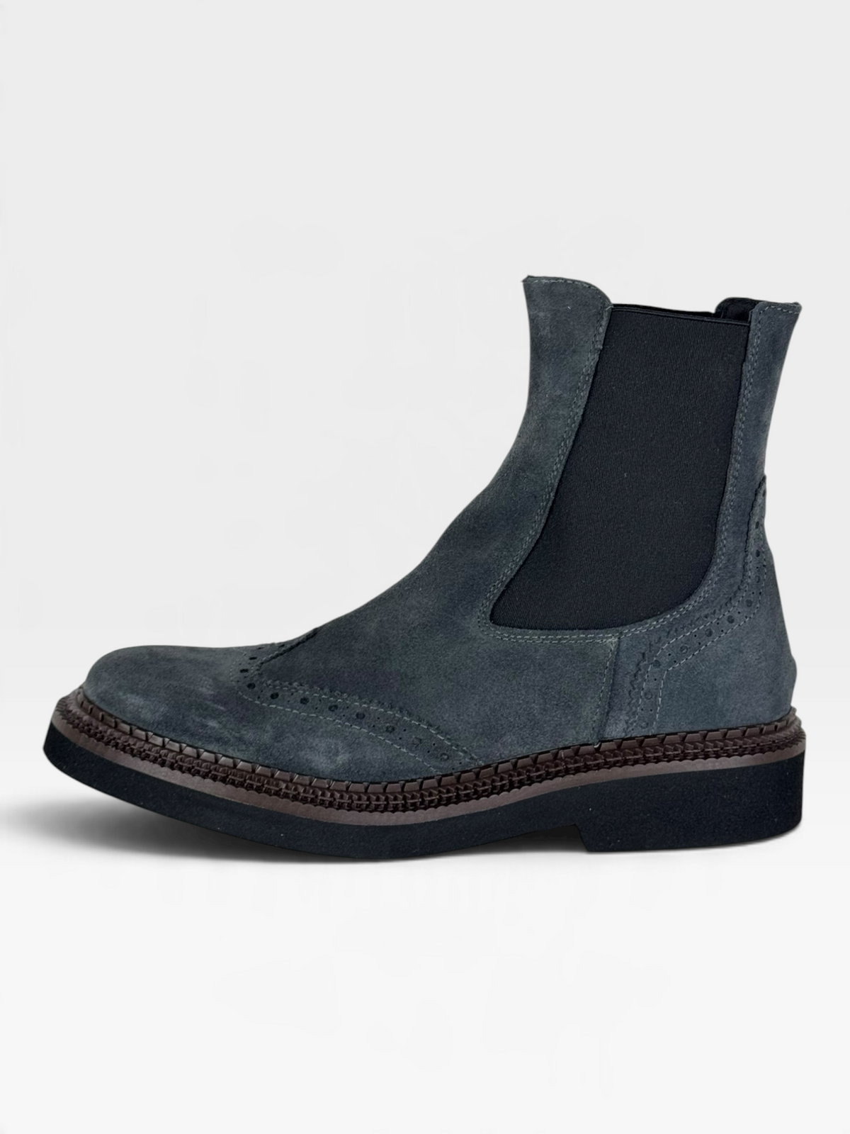 Stivaletto Chelsea in pelle blu antracite – foto 1 di 4 – Vaccarelli