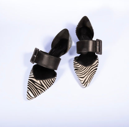 SHANA ST-471 ZEBRA BI/NE+PELLE NERA