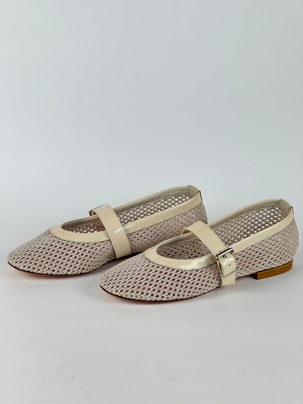 Ballerina Traforata Beige-Les Amaranti
