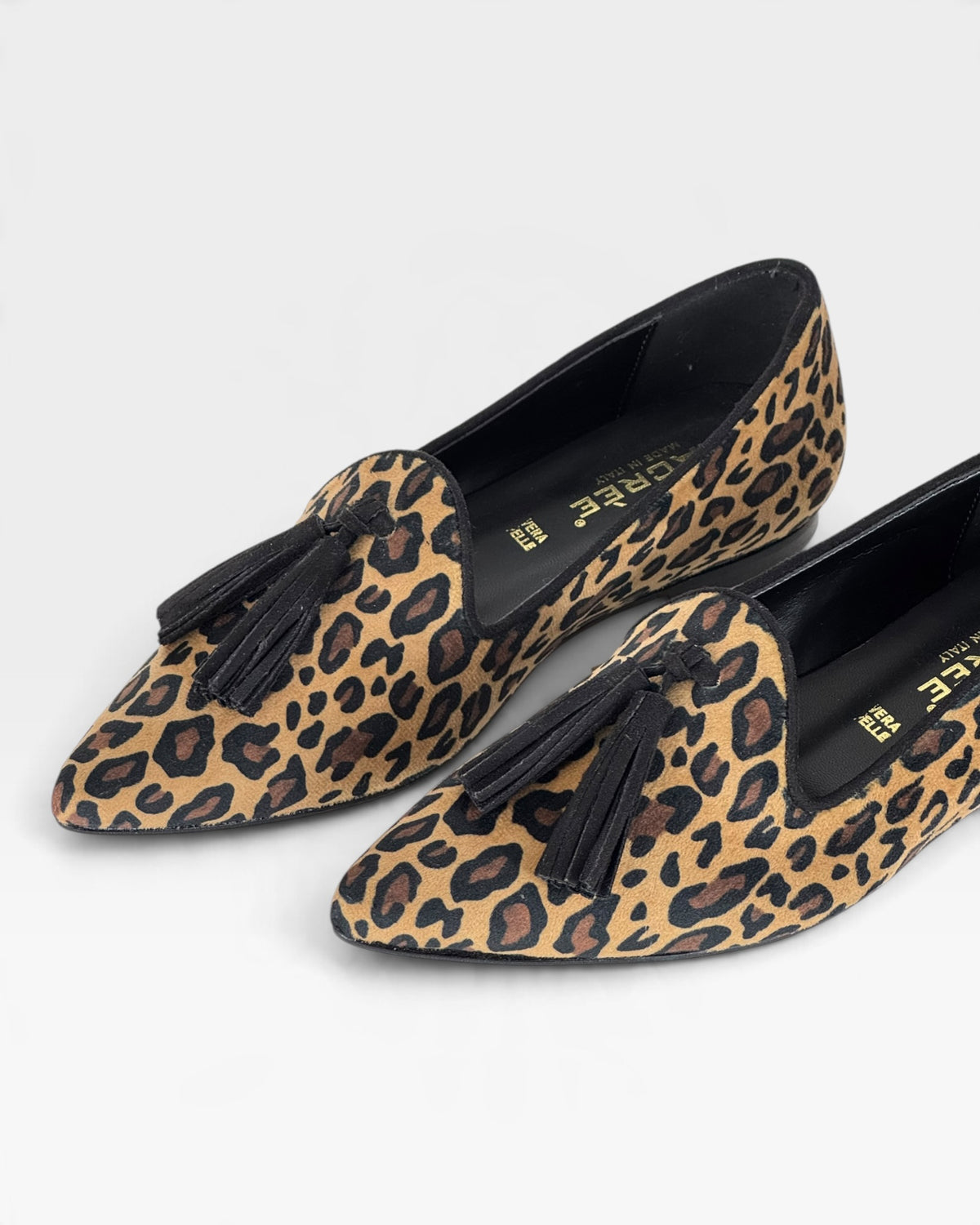 Ballerina in cavallino animalier con nappine – foto 4 di 4 – Vaccarelli
