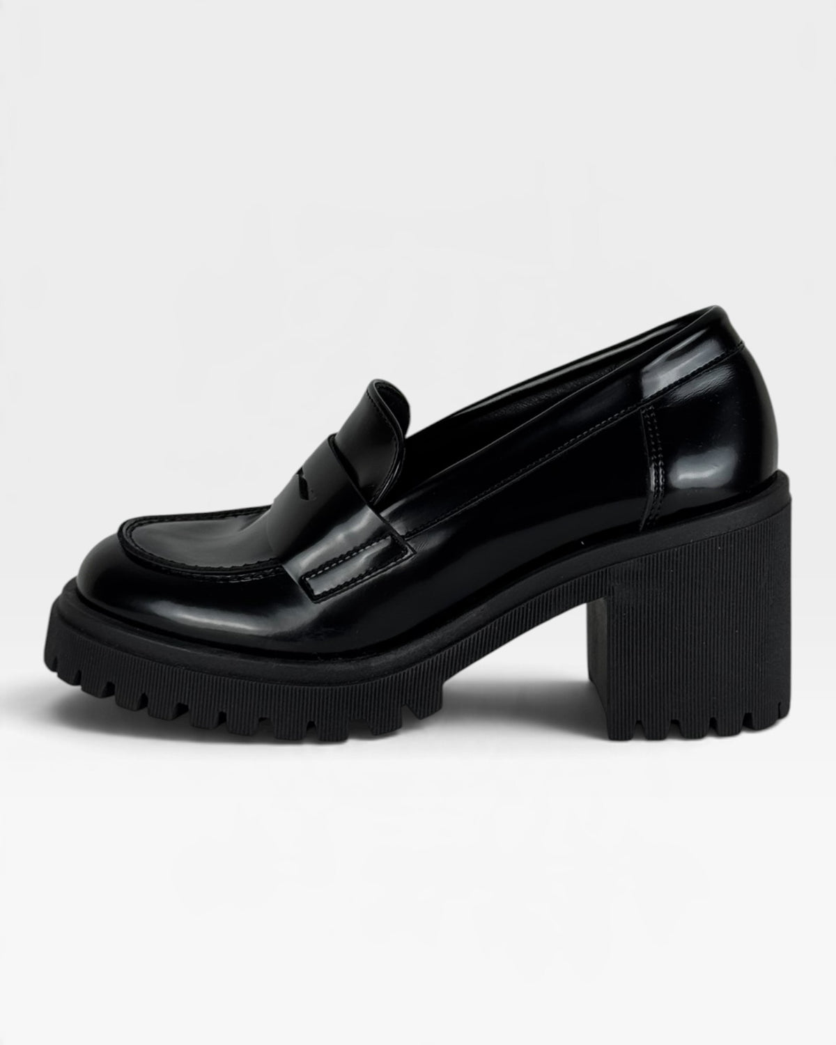 Mocassino donna nero in ecopelle – foto 1 di 3 – Vaccarelli