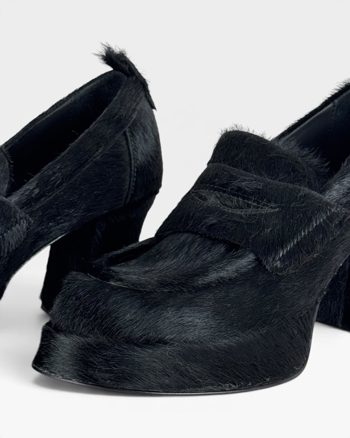 Mocassino donna in cavallino nero – foto 4 di 5 – Vaccarelli