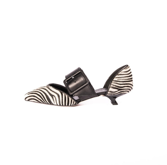 SHANA ST-471 ZEBRA BI/NE+PELLE NERA