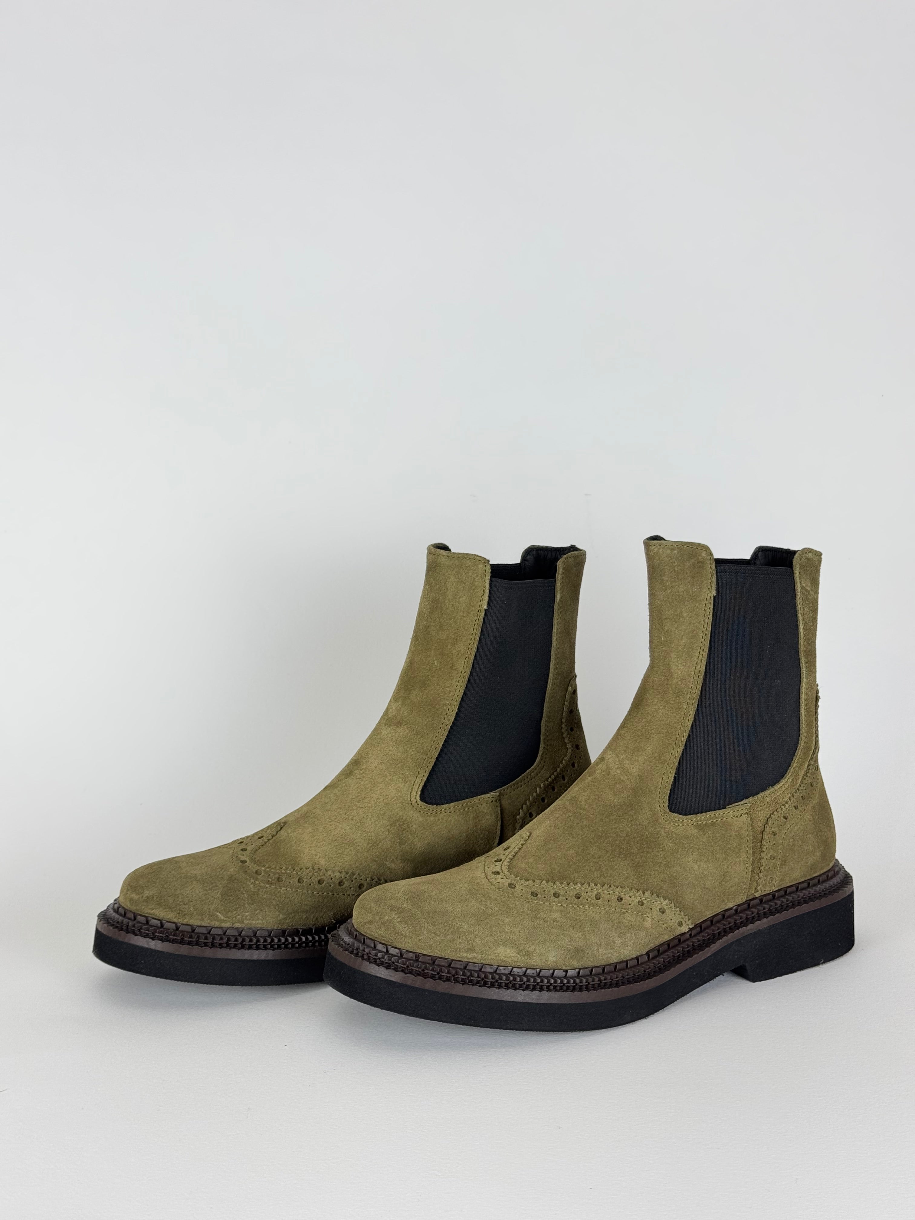 Stivaletto verde oliva