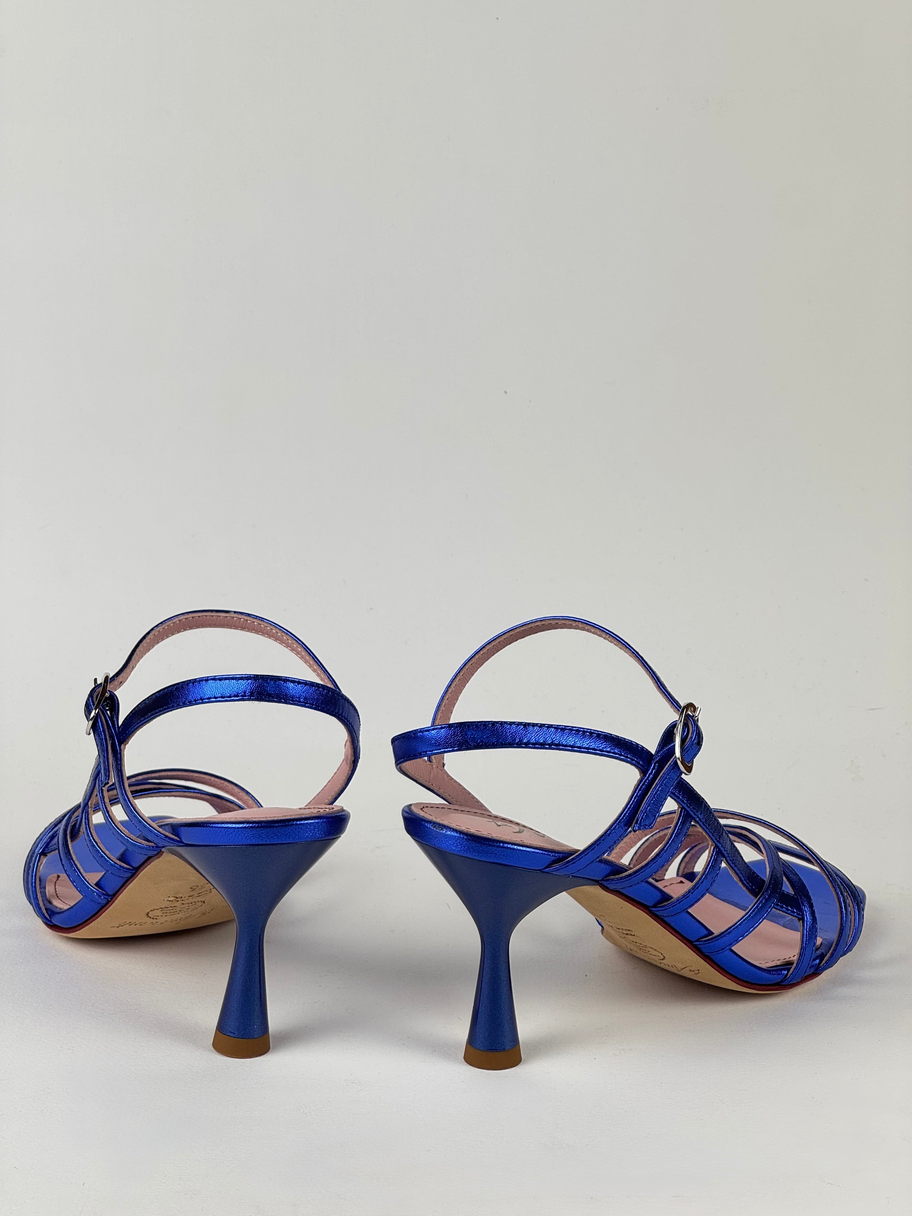 Décolleté Laminato Blu-Les Amaranti