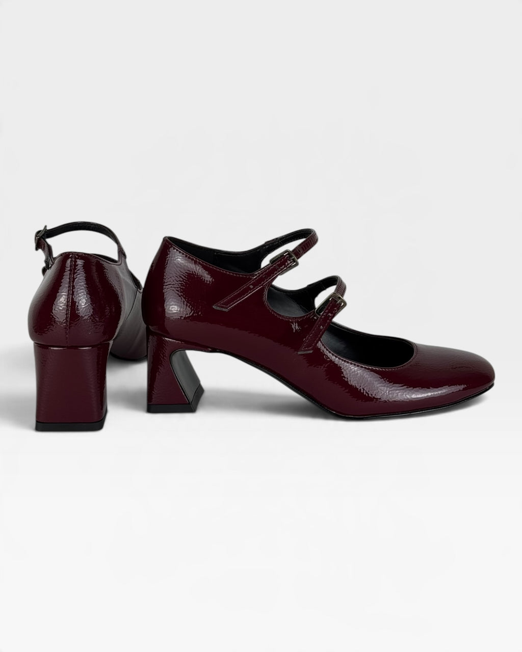 Mary Jane in ecopelle bordeaux – foto 3 di 3 – Vaccarelli