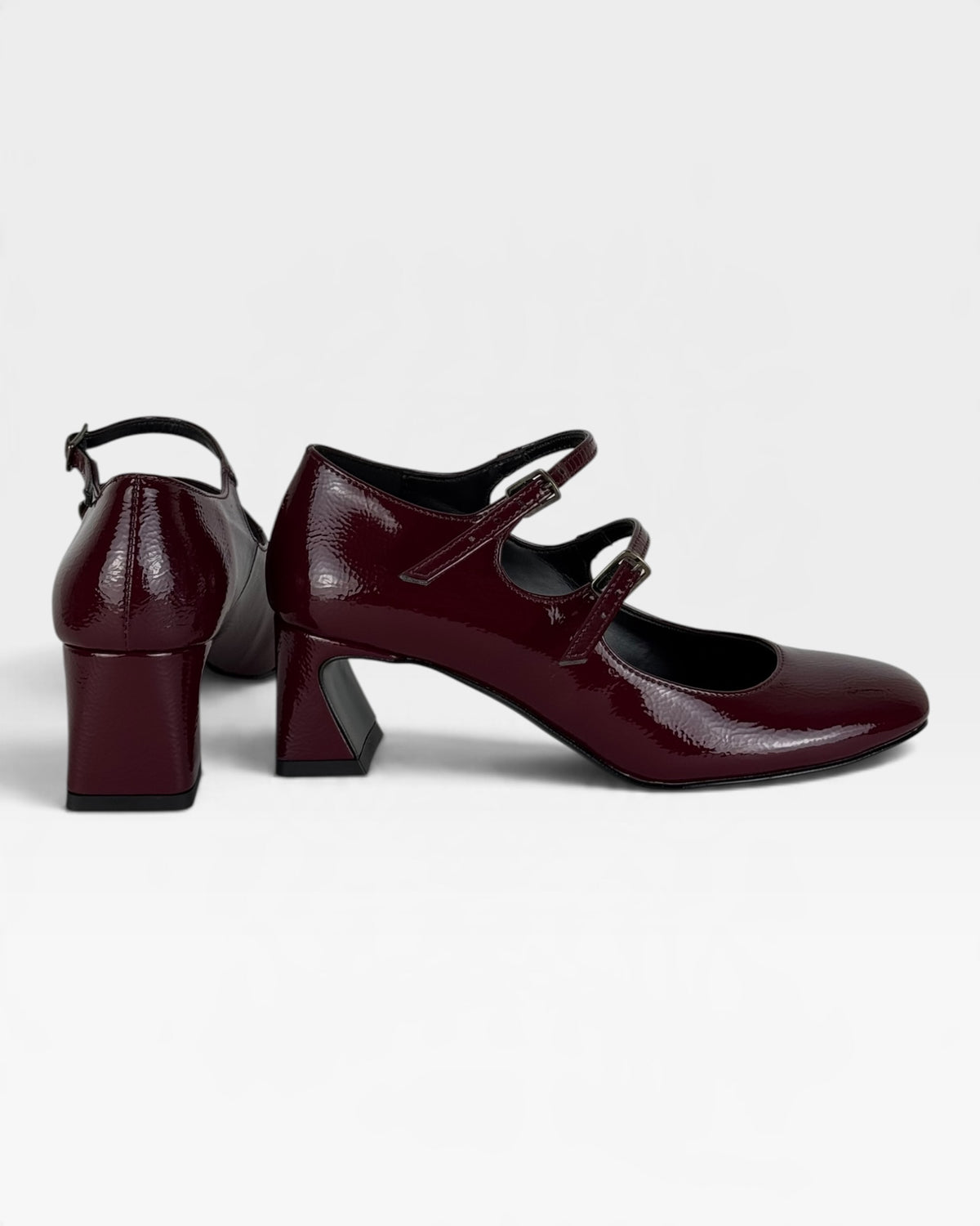 Mary Jane in ecopelle bordeaux – foto 3 di 3 – Vaccarelli