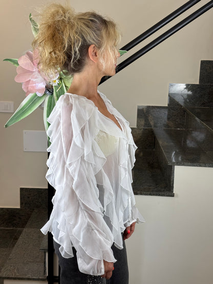 Camicia bianca pink pepper