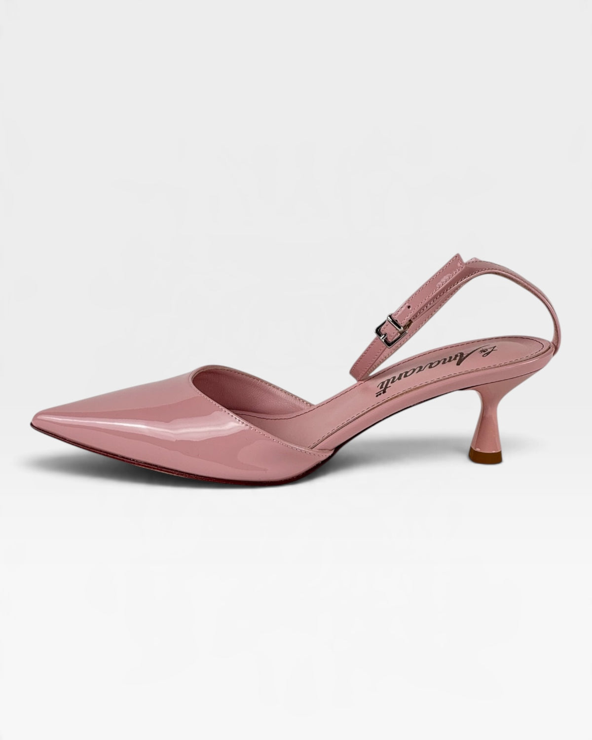 Décolleté slingback in vernice rosa – foto 1 di 5 – Vaccarelli