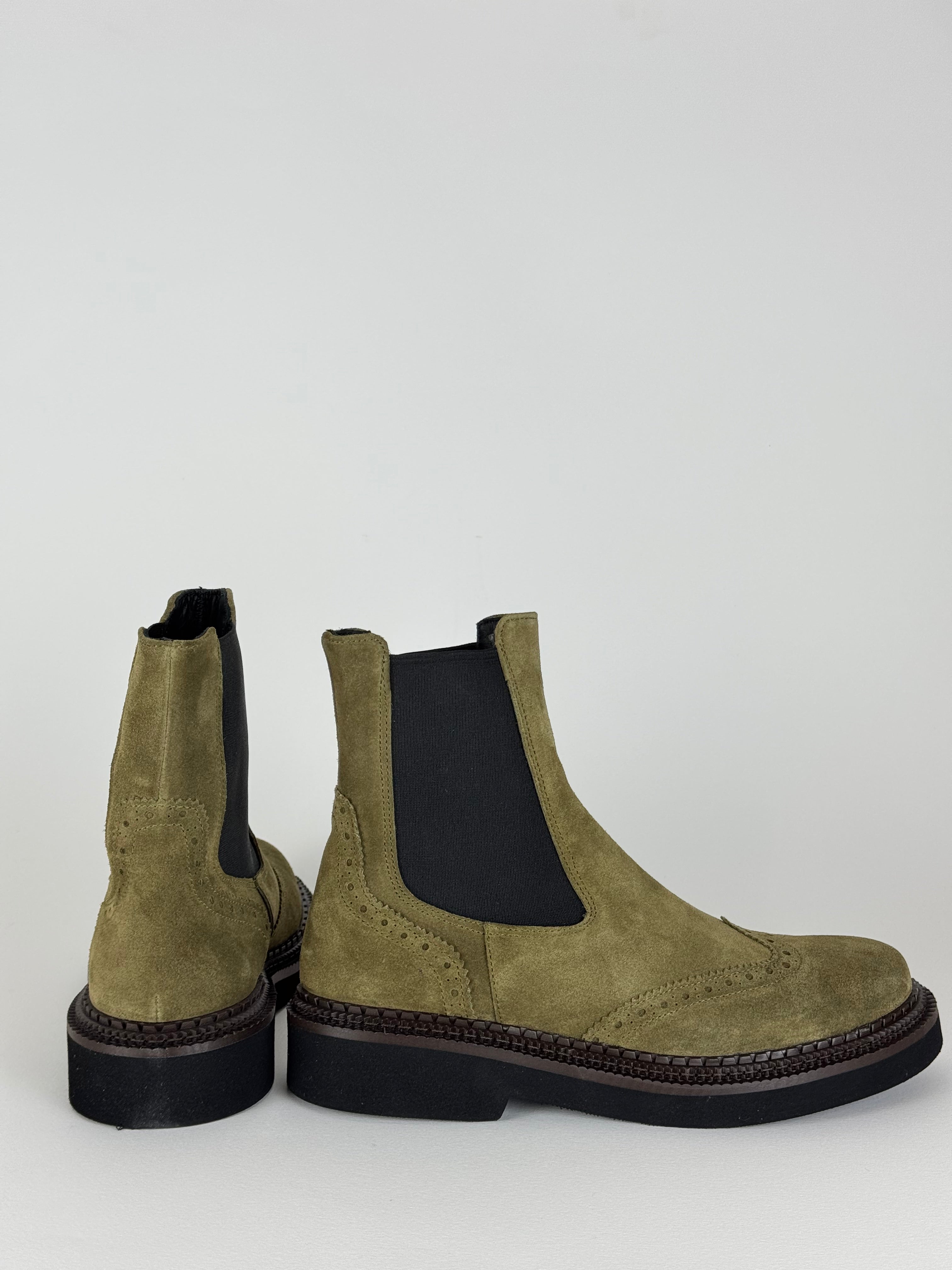 Stivaletto verde oliva