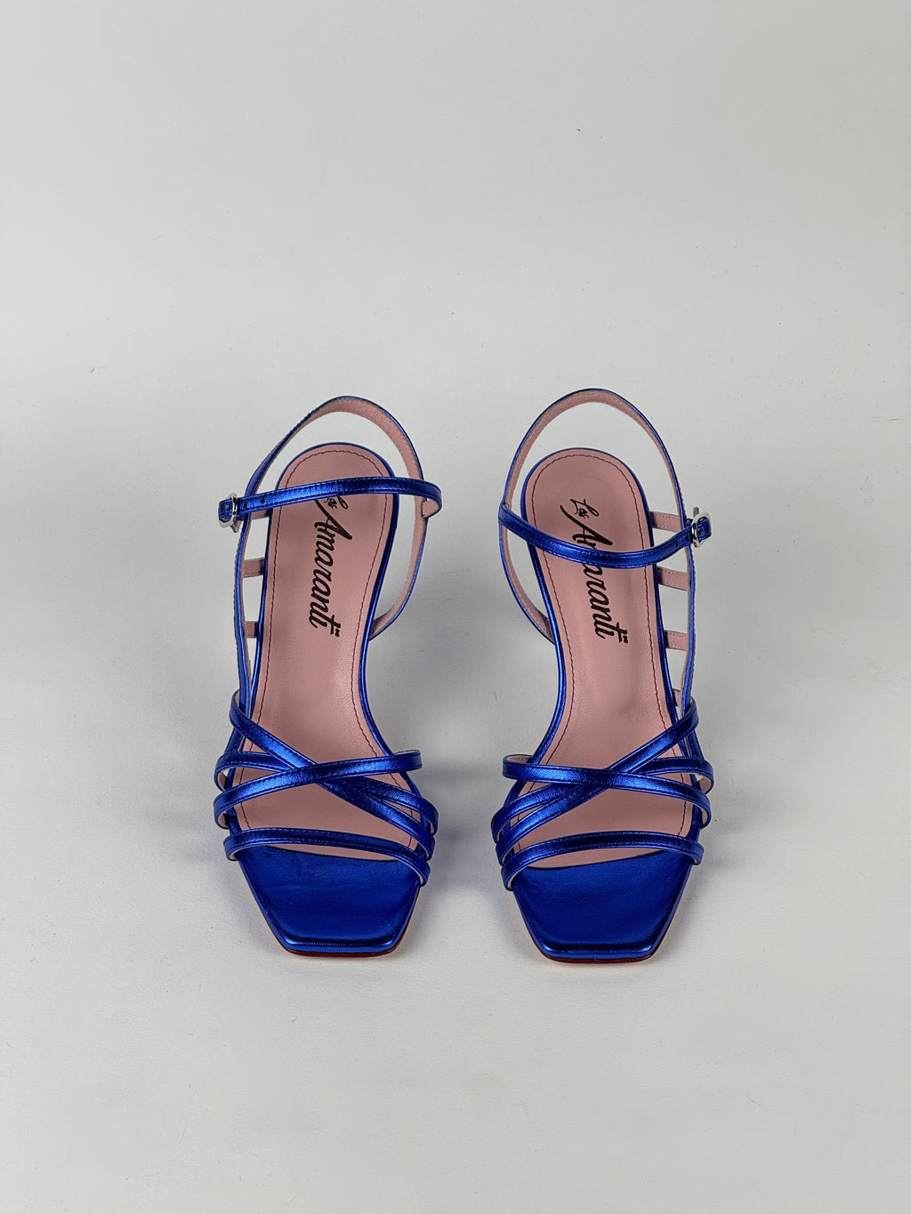 Décolleté Laminato Blu-Les Amaranti
