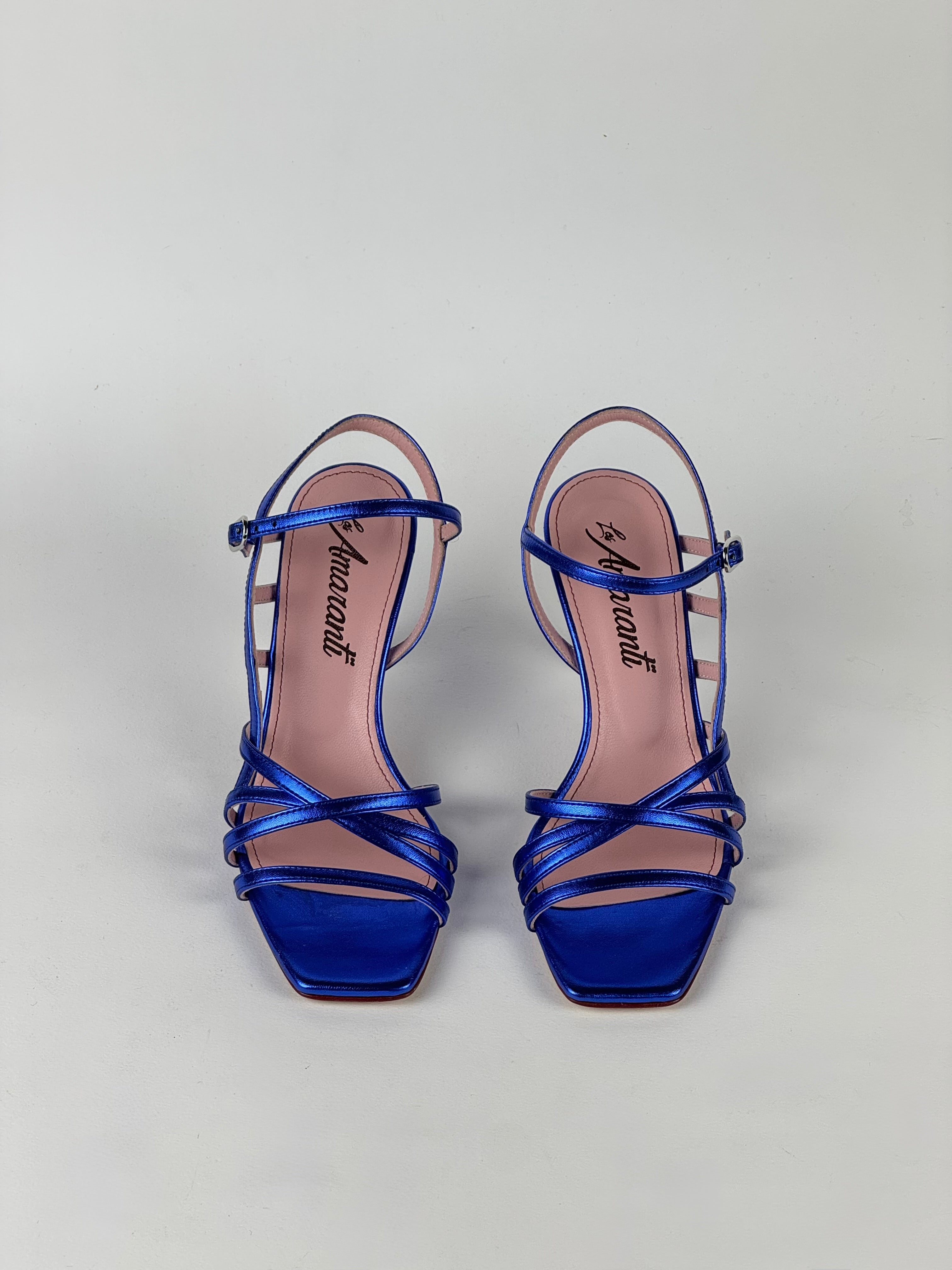 Décolleté Laminato Blu-Les Amaranti