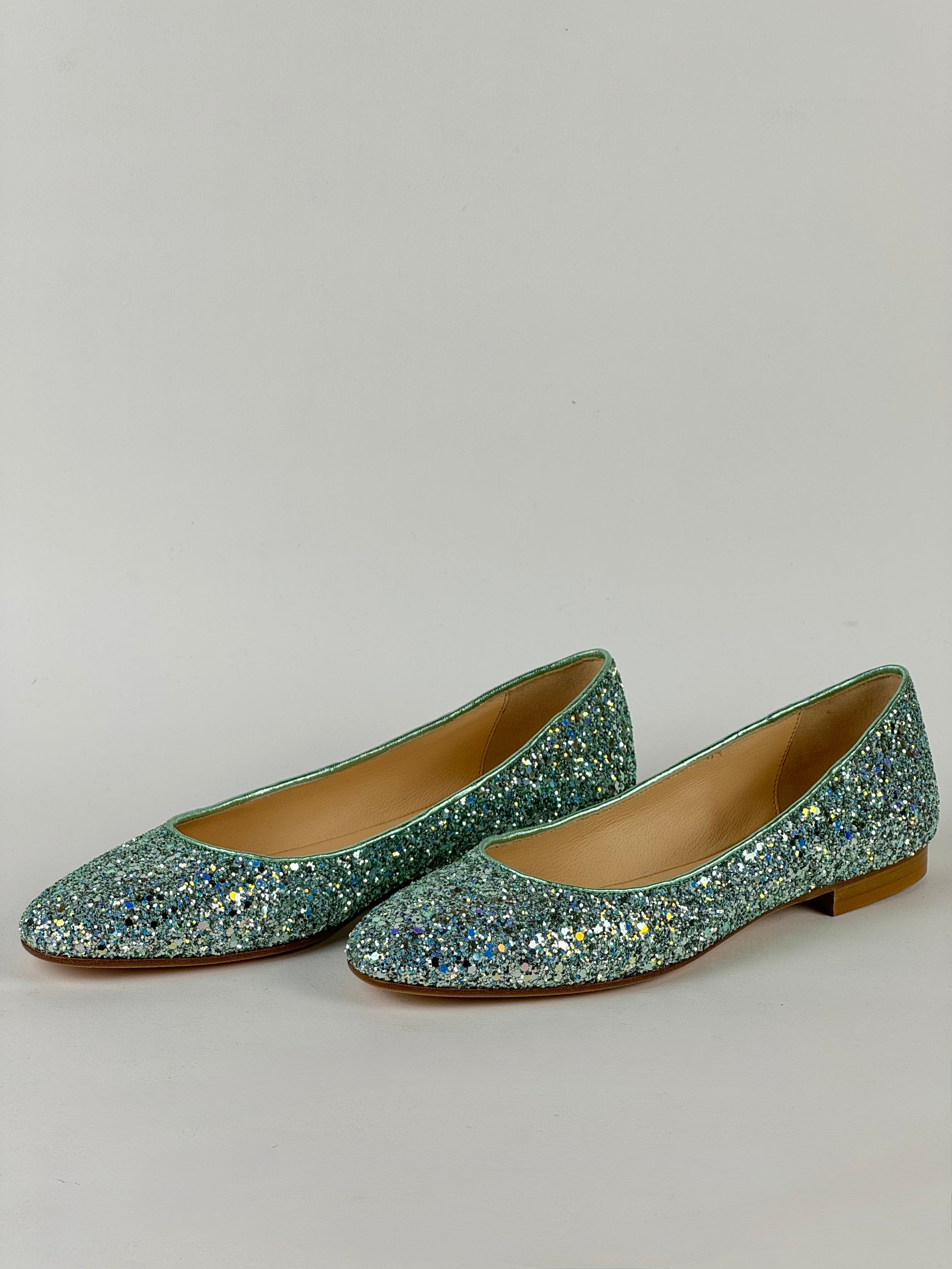 Ballerina Tessuto Glitterato Acqua-Prosperine