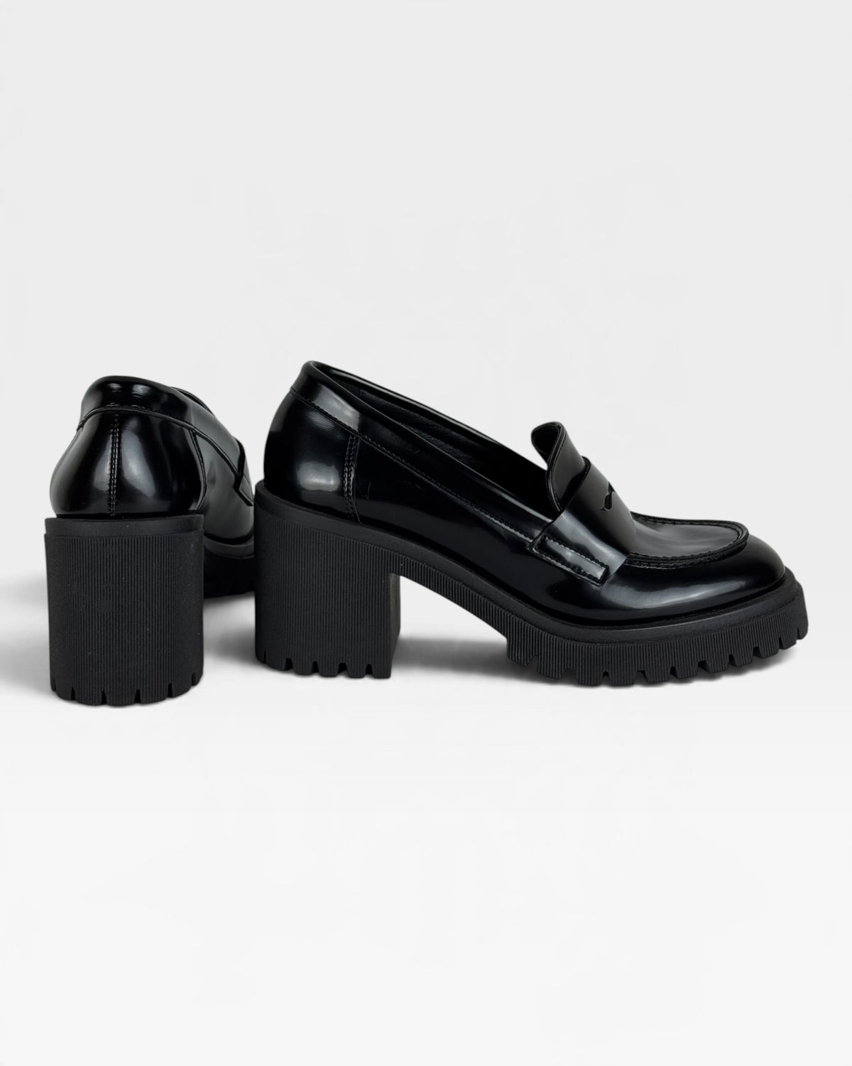 Mocassino donna nero in ecopelle – foto 3 di 3 – Vaccarelli