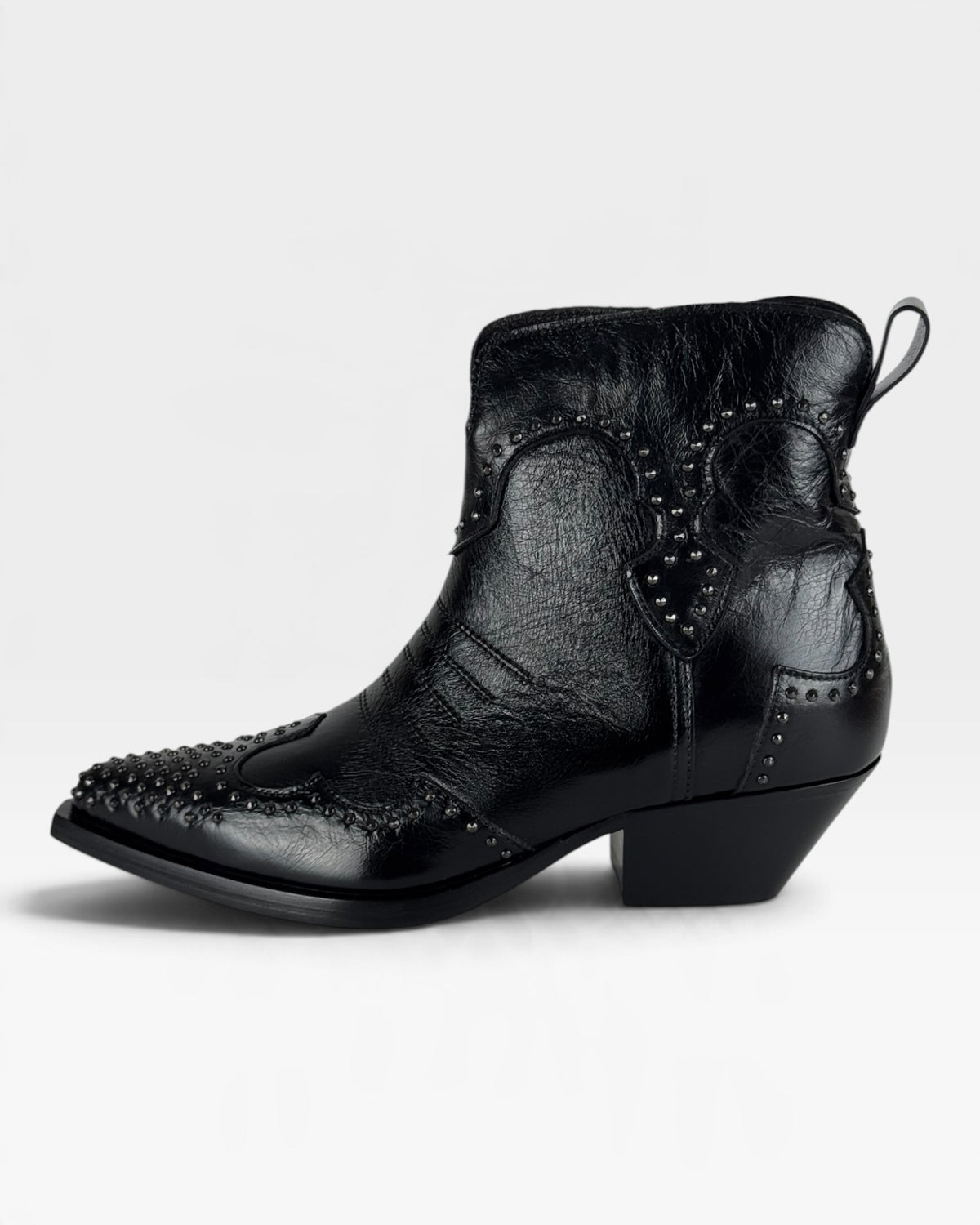 Texano donna in pelle con cerniera laterale – foto 1 di 4 – Vaccarelli