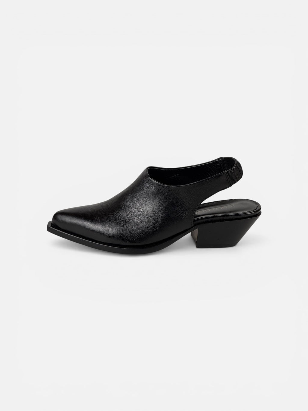 Sabot Pelle Nero-Laura Bellariva
