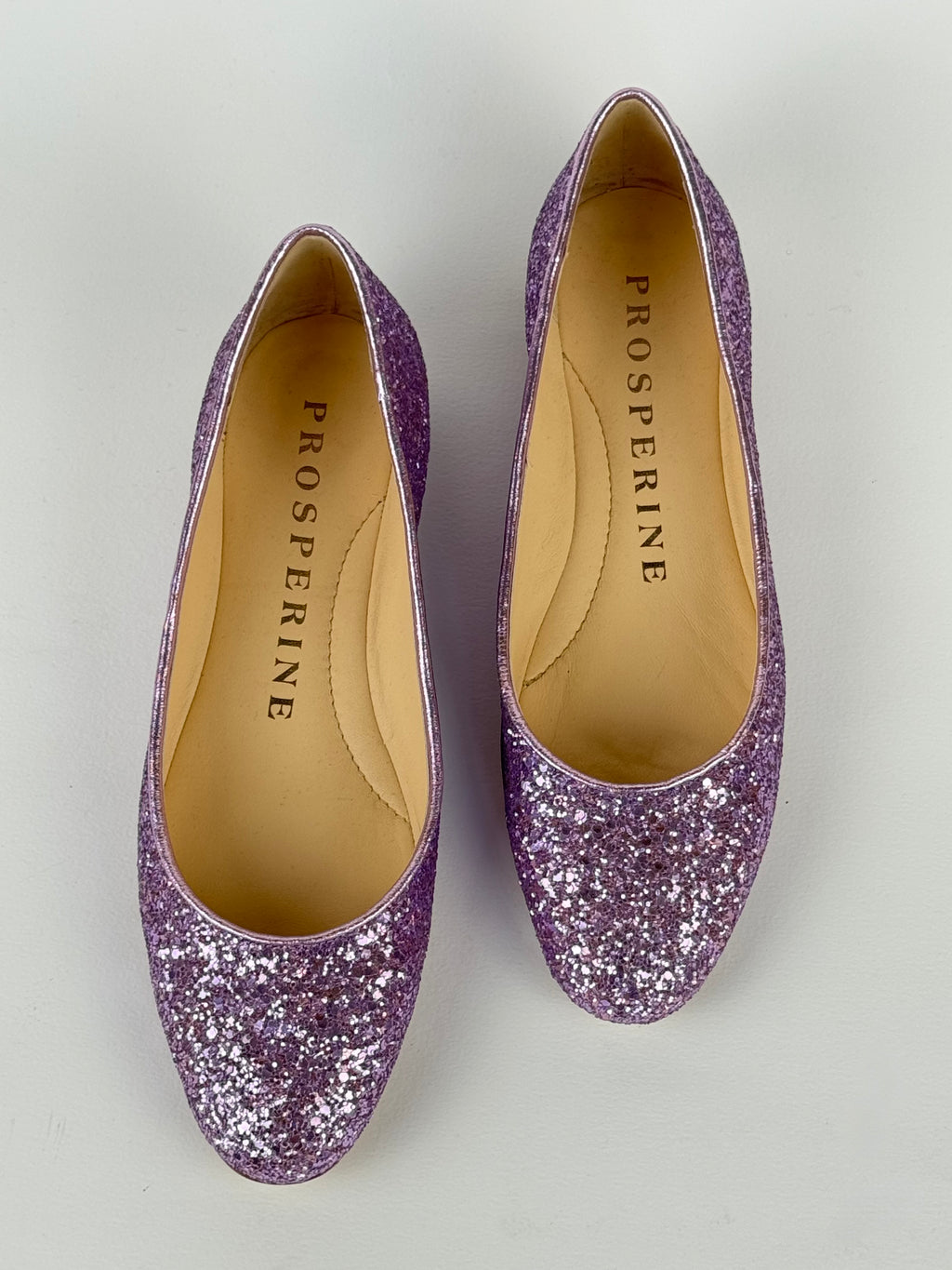 Ballerina Tessuto Glitterato Lilla-Prosperine