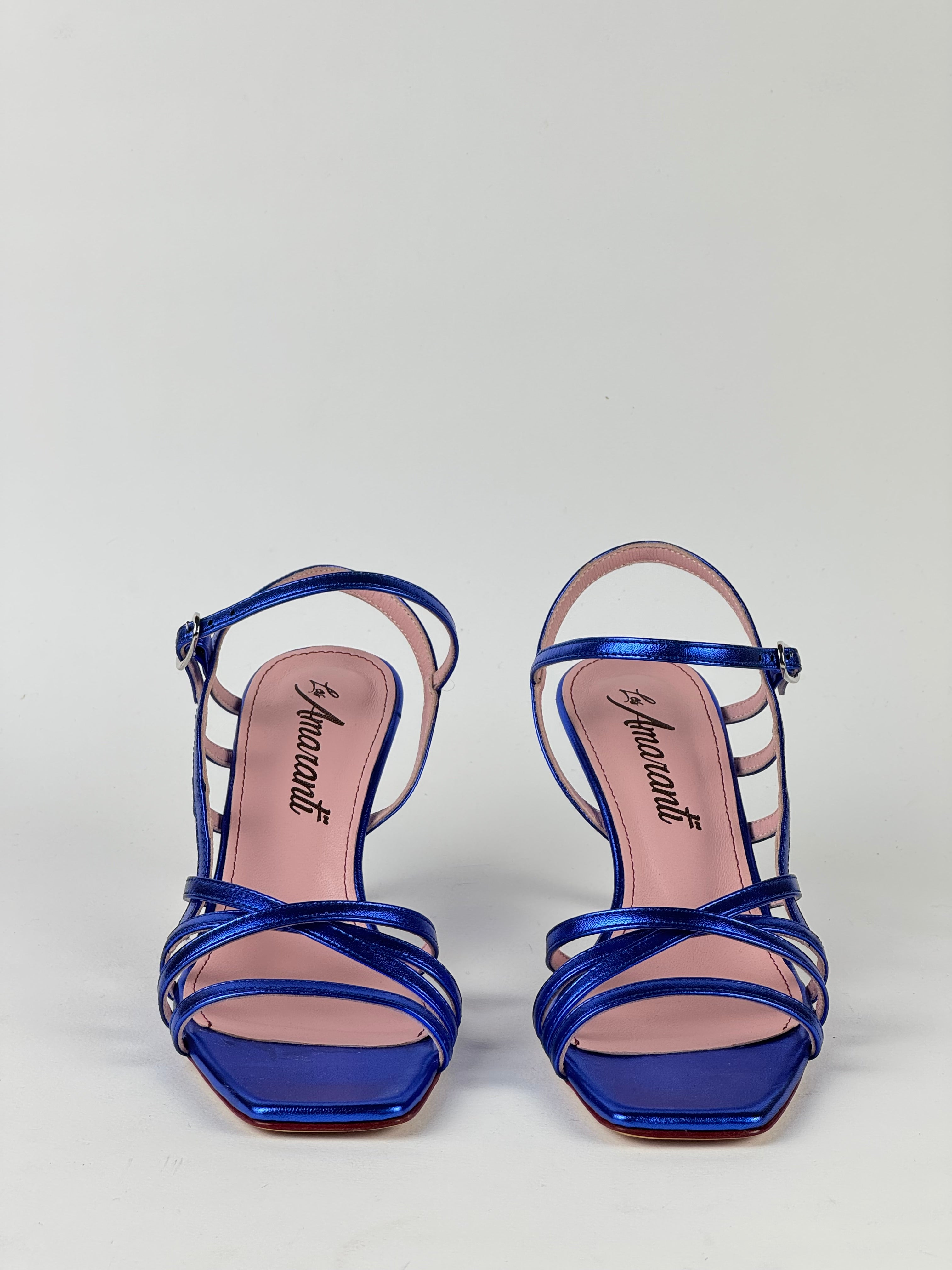 Décolleté Laminato Blu-Les Amaranti