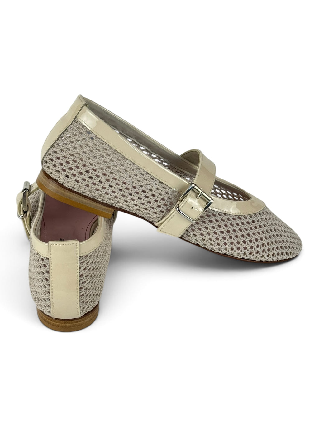 Ballerina Traforata Beige in Rete