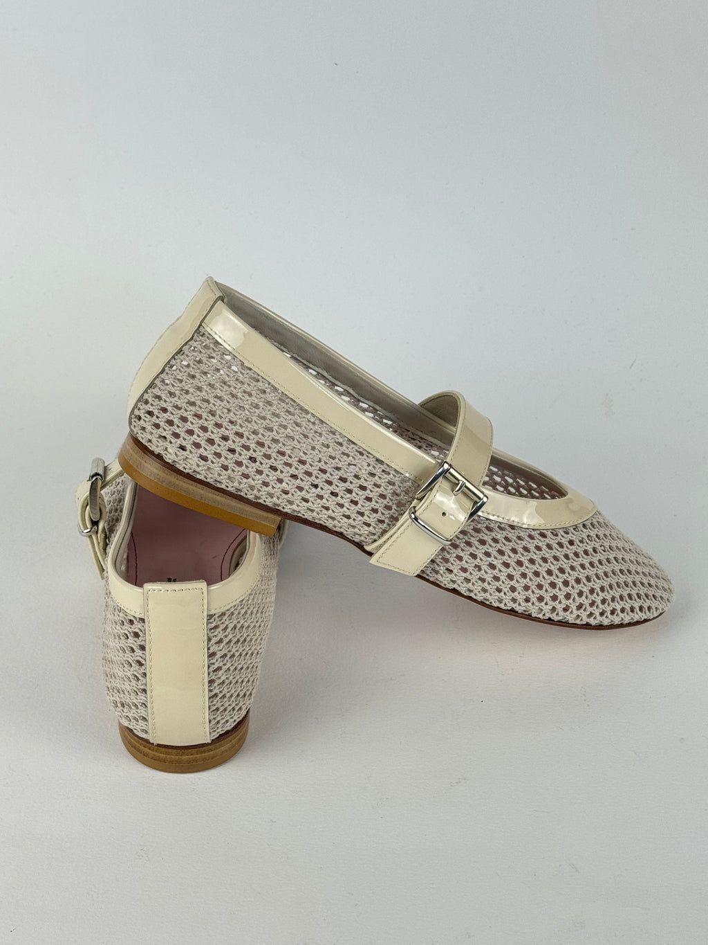Ballerina Traforata Beige-Les Amaranti