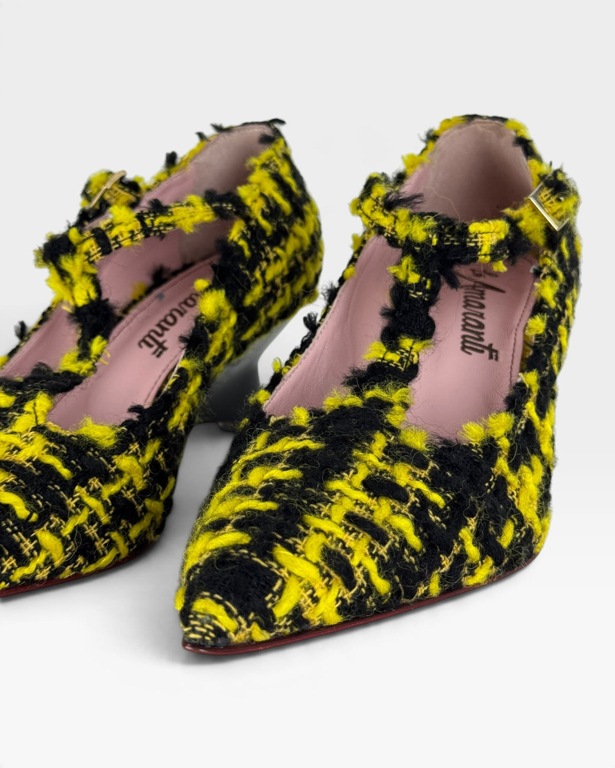 Mary Jane in tessuto tweed con zeppa – foto 3 di 3 – Vaccarelli