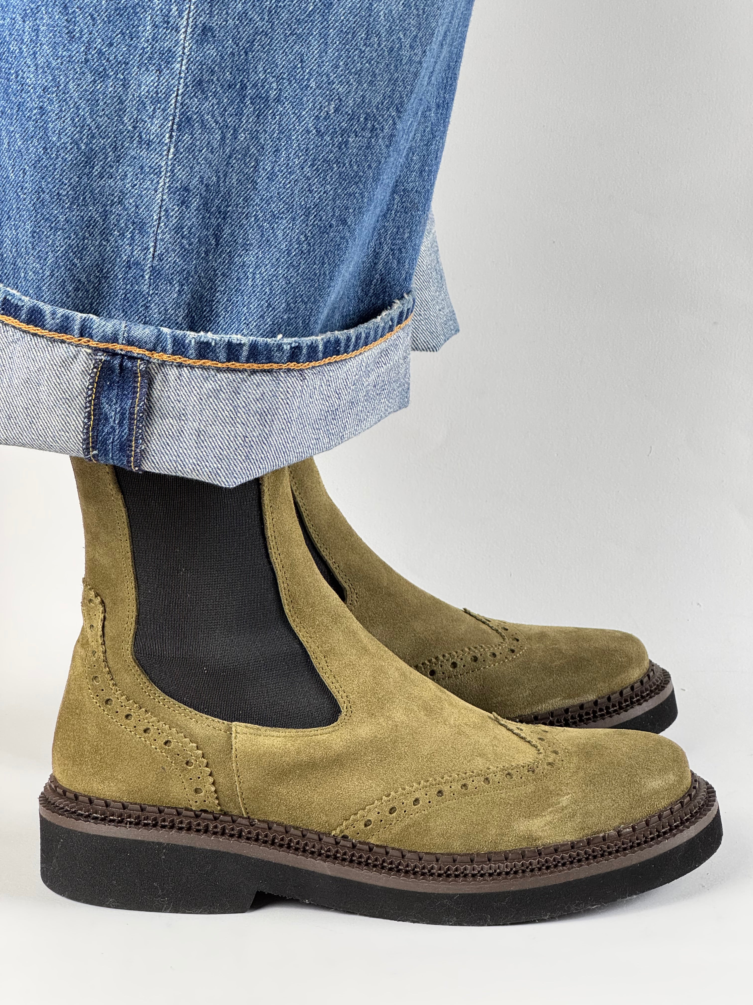 Stivaletto verde oliva