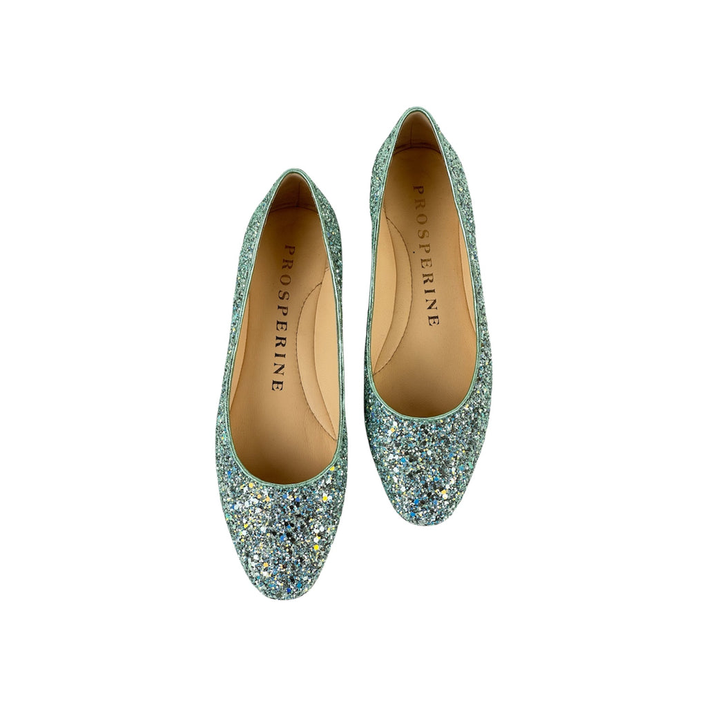Ballerina Tessuto Glitterato Acqua