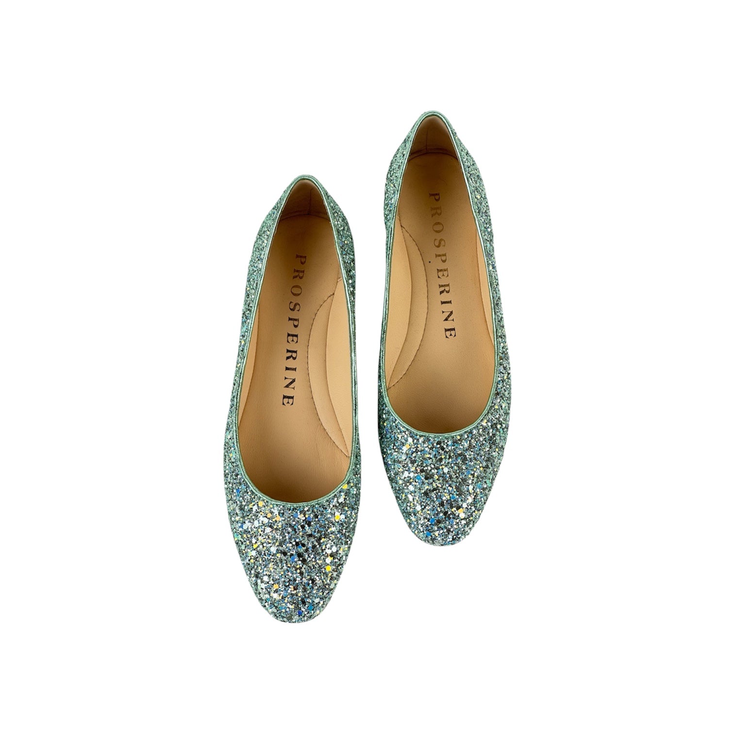 Ballerina Tessuto Glitterato Acqua