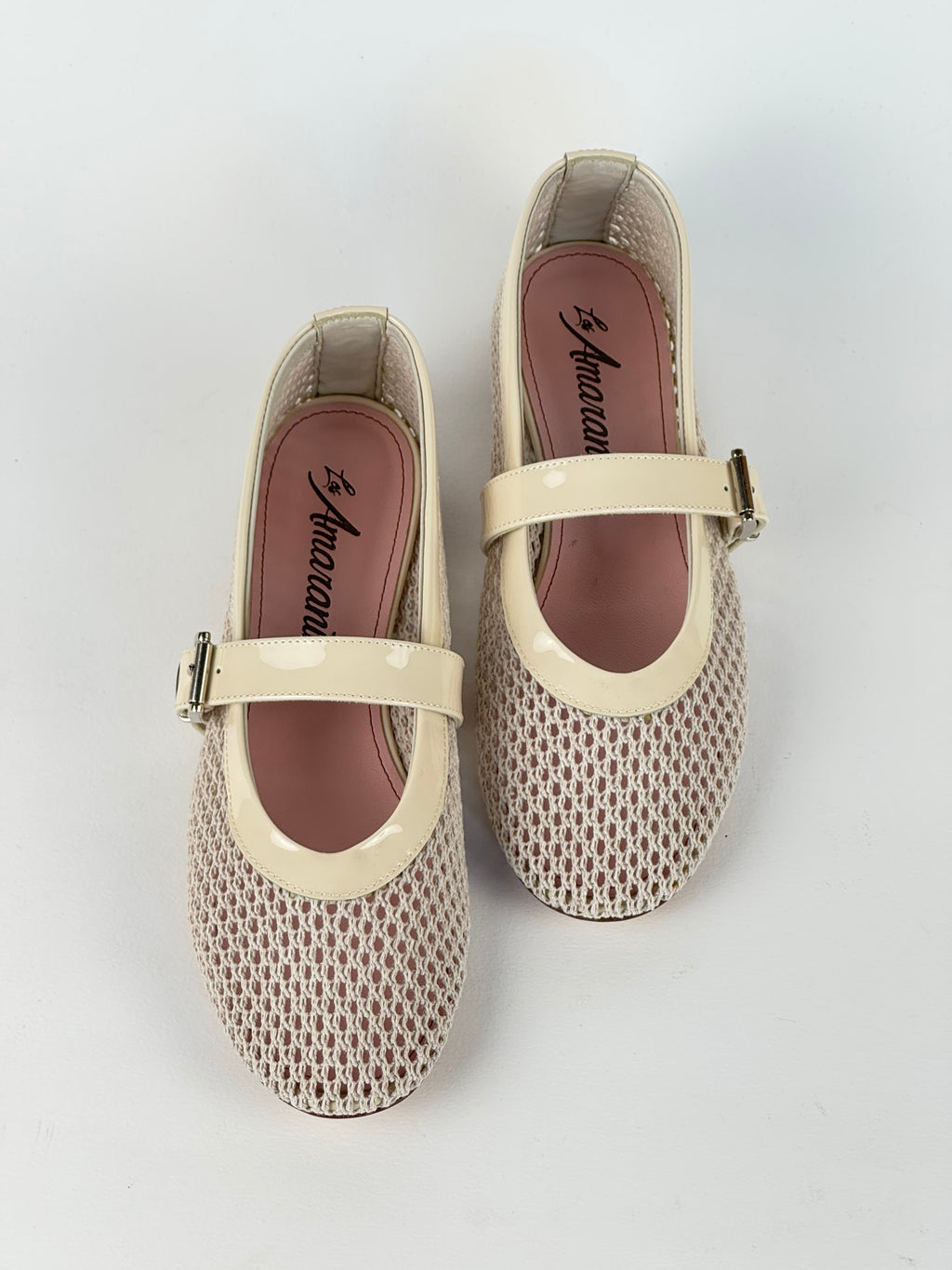 Ballerina Traforata Beige-Les Amaranti
