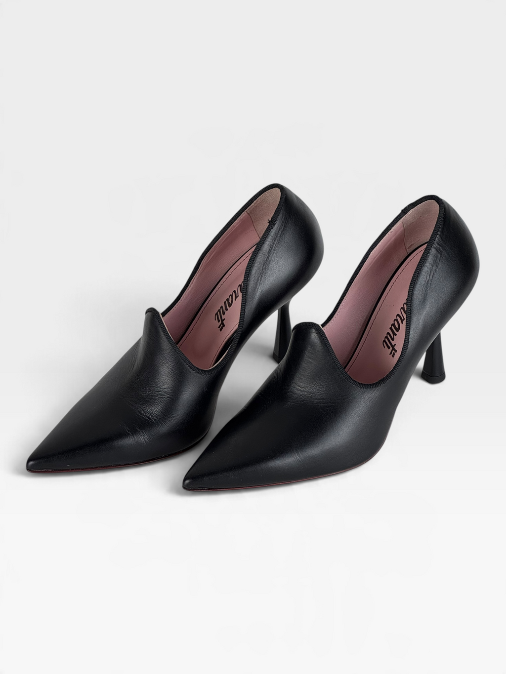 Décolleté in pelle nera con tacco 9 cm – foto 4 di 4 – Vaccarelli