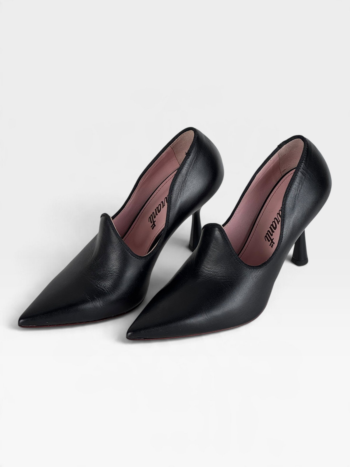 Décolleté in pelle nera con tacco 9 cm – foto 4 di 4 – Vaccarelli