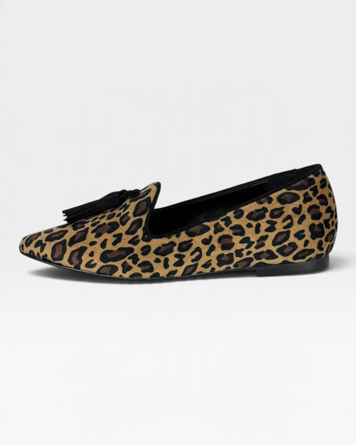 Ballerina in cavallino animalier con nappine – foto 1 di 4 – Vaccarelli