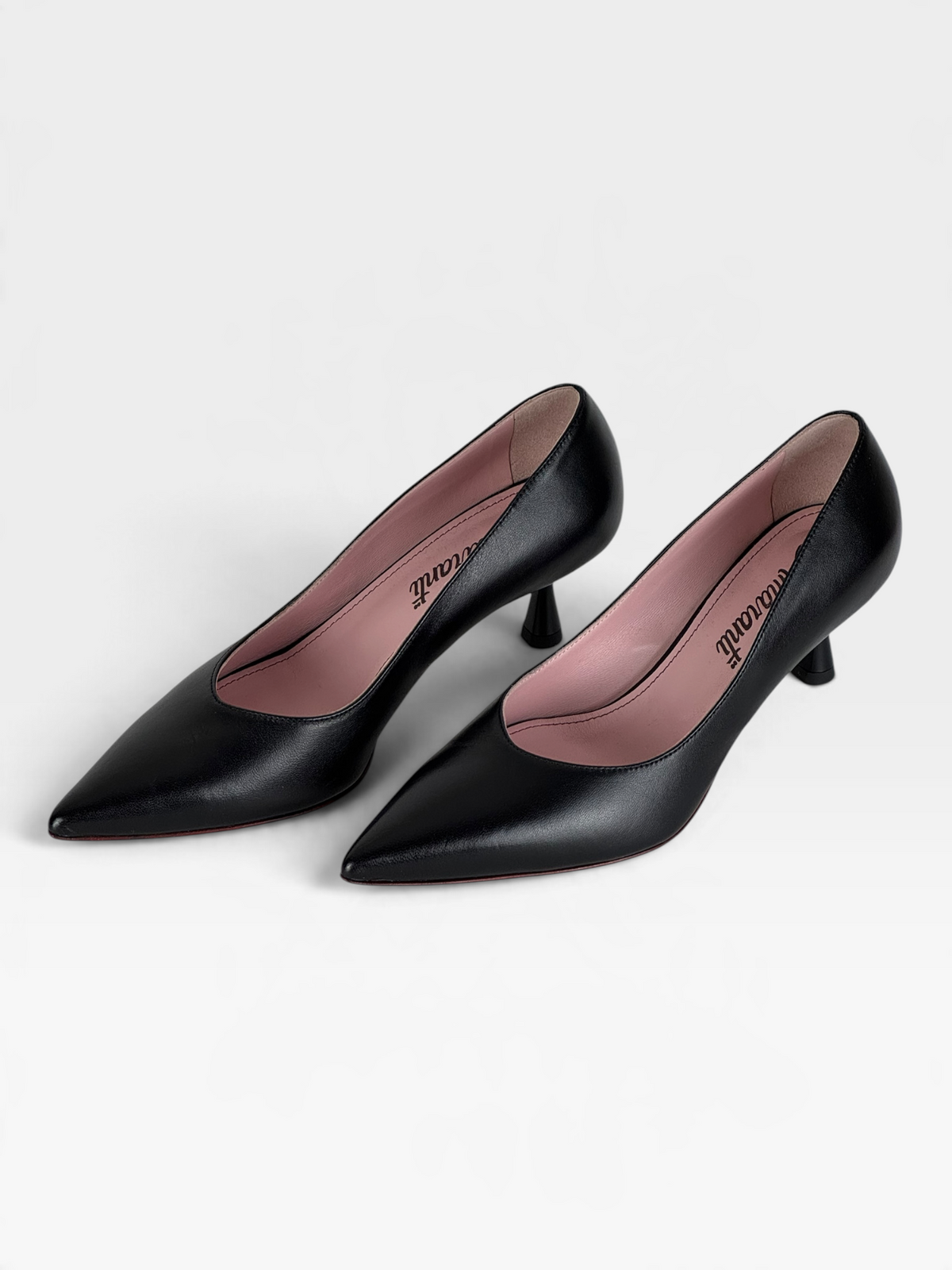 Décolleté in pelle nera con tacco 5 cm – foto 4 di 4 – Vaccarelli