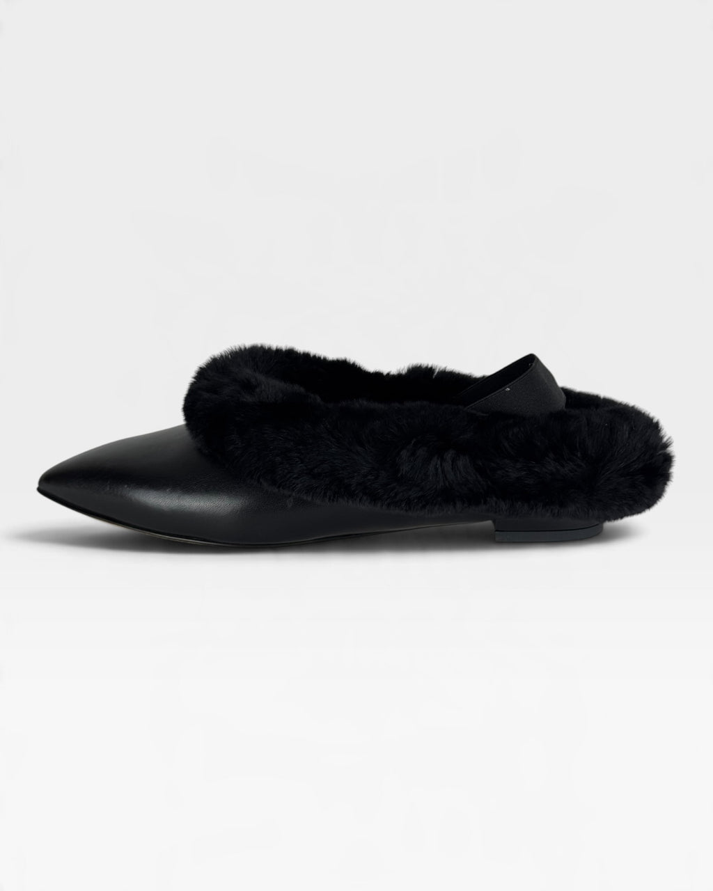 Ballerina in pelle con pelliccia di volpe – foto 1 di 3 – Vaccarelli