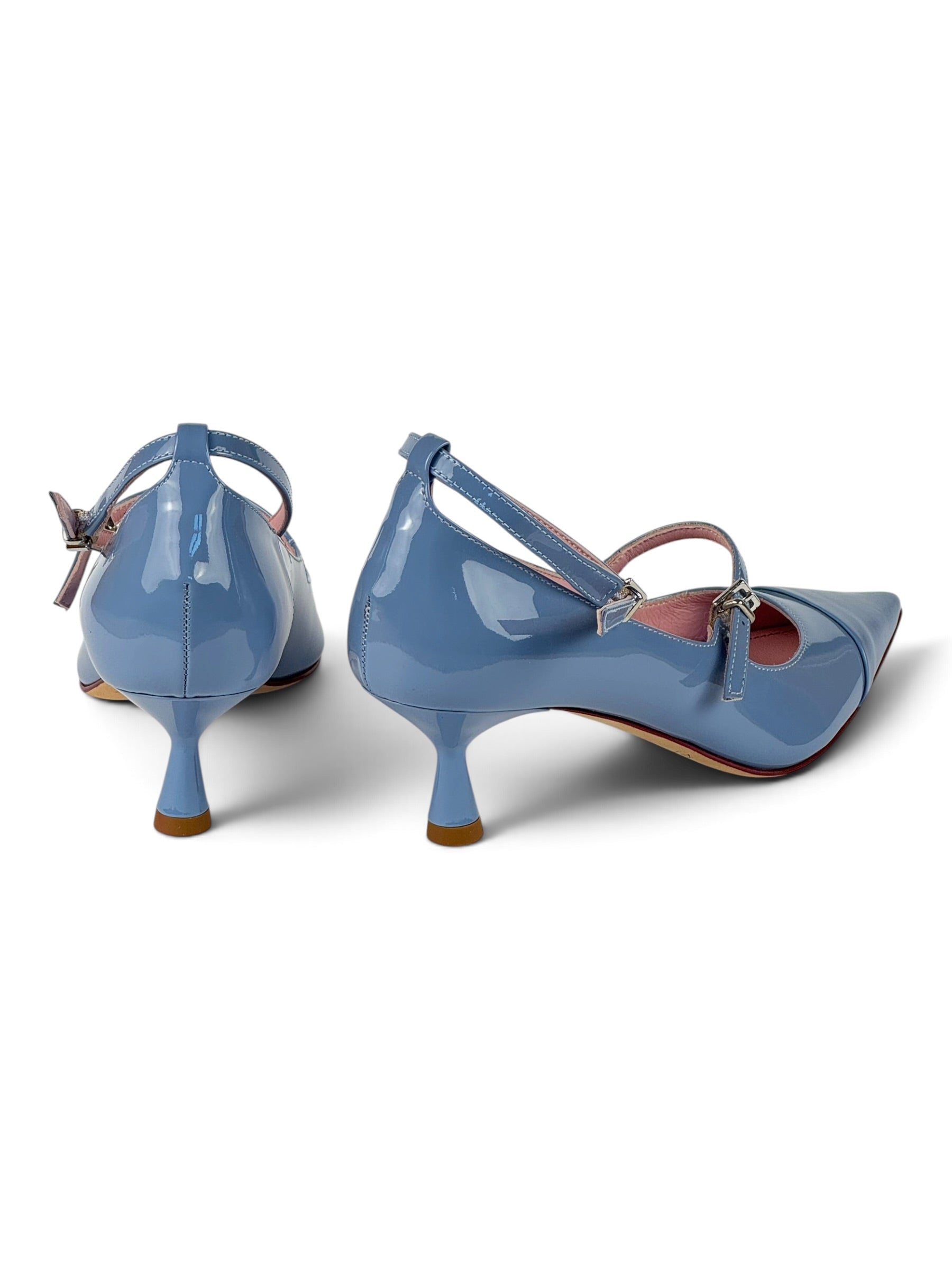 Décolleté Turchese in Pelle