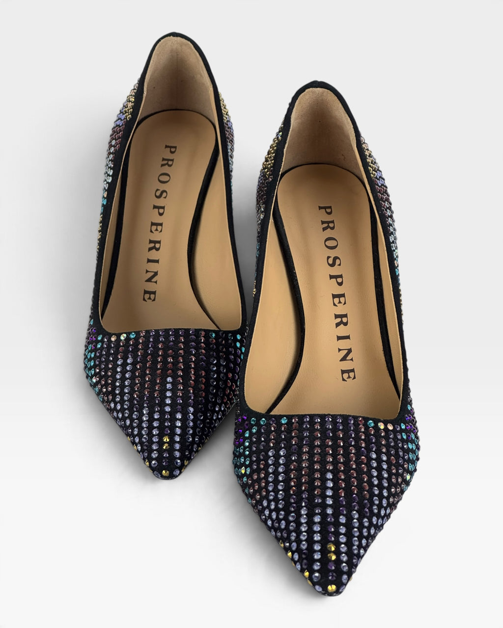 Décolleté glitter con strass e tacco 8 cm – foto 4 di 4 – Vaccarelli