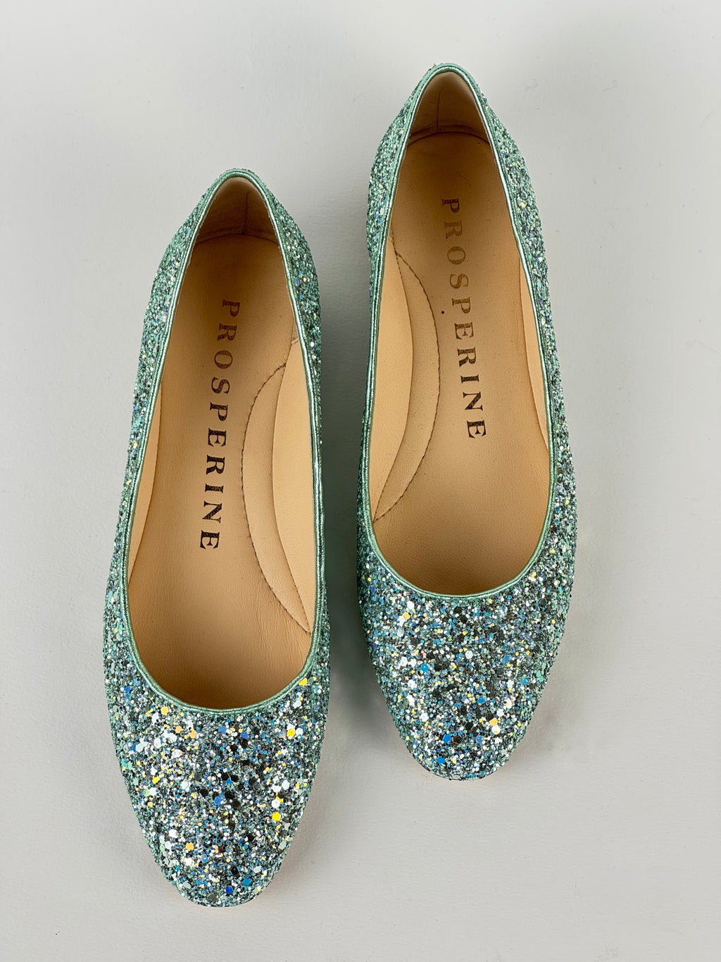 Ballerina Tessuto Glitterato Acqua-Prosperine
